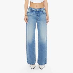 NEW MOTHER lil dodger loose straight leg jean in wipeout